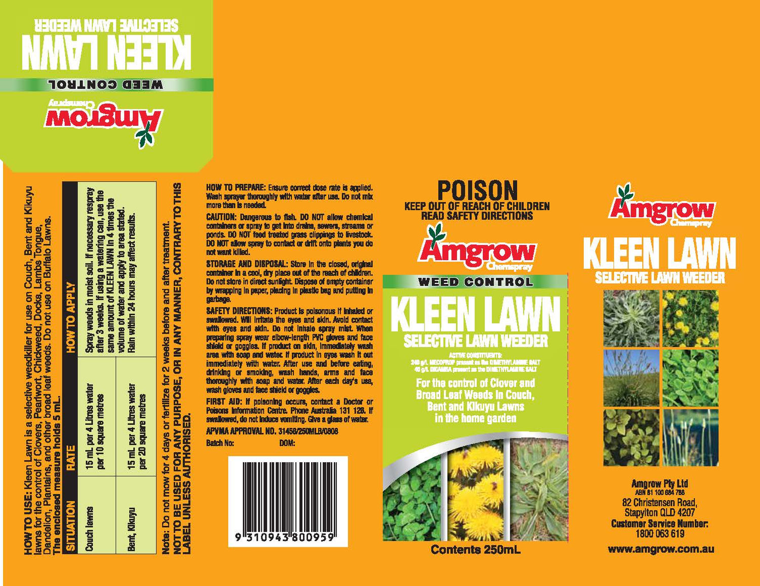 Kleen Lawn 250ml